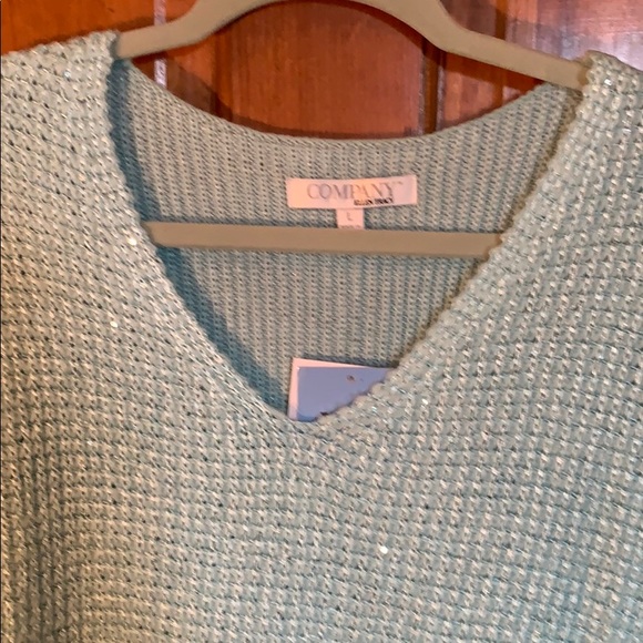 Mint green long sleeves sweater - Picture 3 of 4